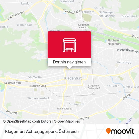 Klagenfurt Achterjägerpark Karte
