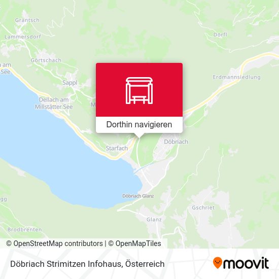 Döbriach Strimitzen Infohaus Karte