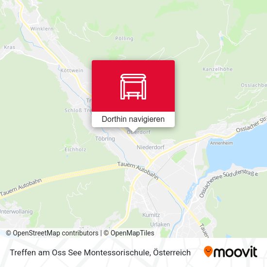 Treffen am Oss See Montessorischule Karte