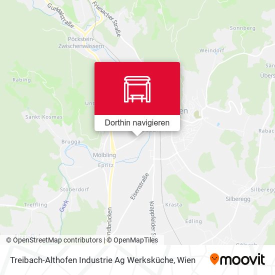 Treibach-Althofen Industrie Ag Werksküche Karte