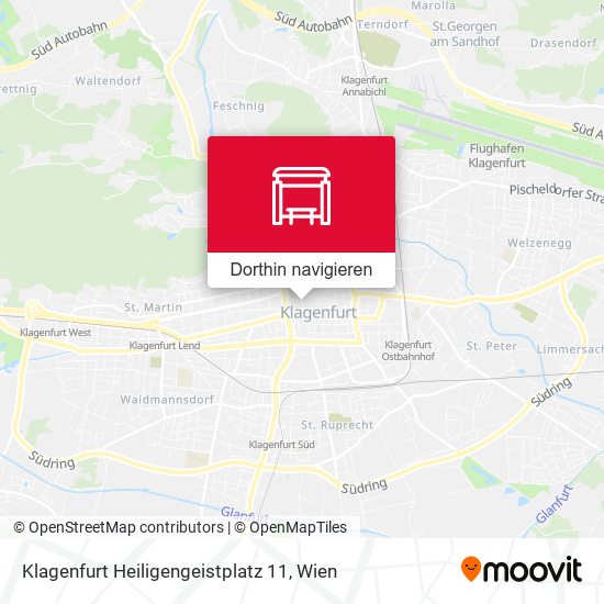 Klagenfurt Heiligengeistplatz 11 Karte