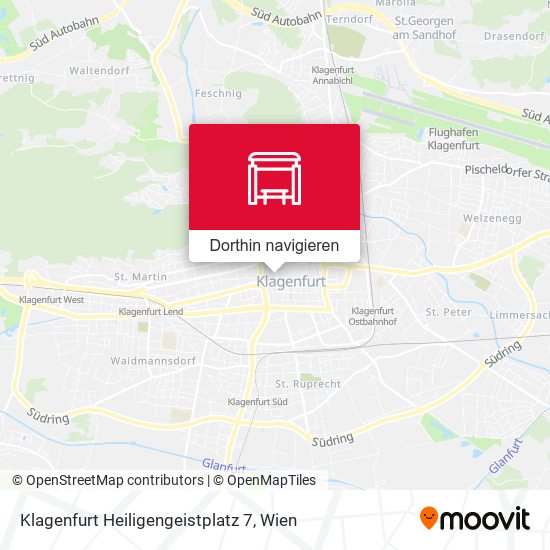 Klagenfurt Heiligengeistplatz 7 Karte