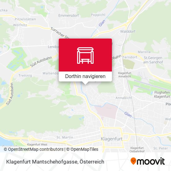 Klagenfurt Mantschehofgasse Karte