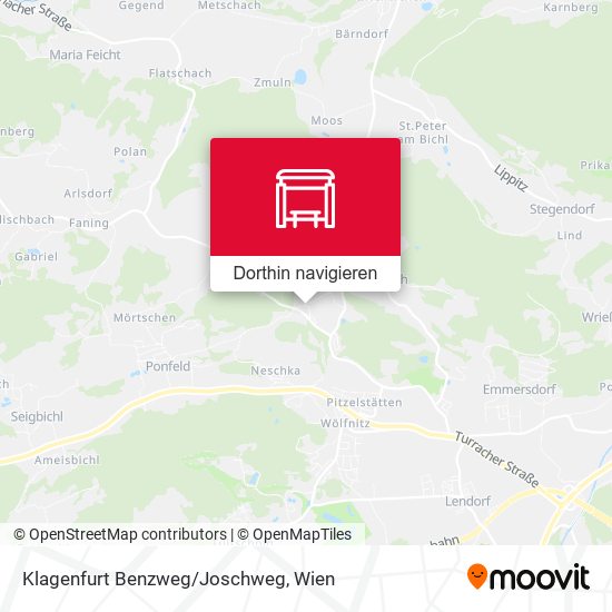 Klagenfurt Benzweg/Joschweg Karte