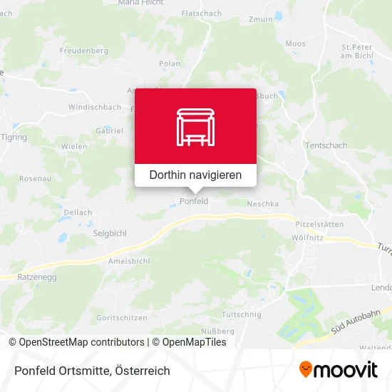 Ponfeld Ortsmitte Karte