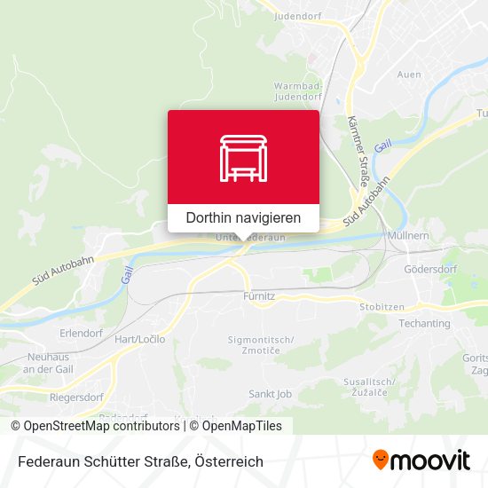 Federaun Schütter Straße Karte