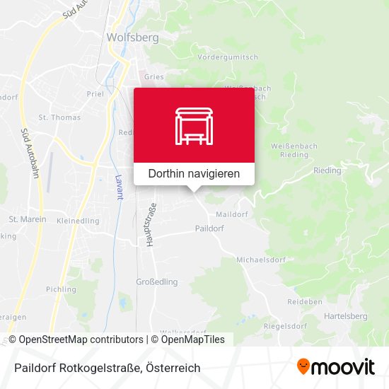 Paildorf Rotkogelstraße Karte