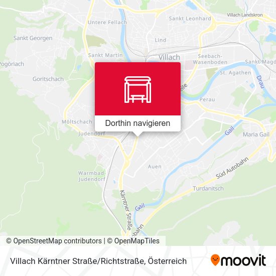 Villach Kärntner Straße / Richtstraße Karte