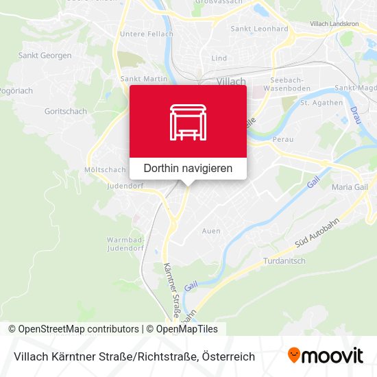 Villach Kärntner Straße / Richtstraße Karte