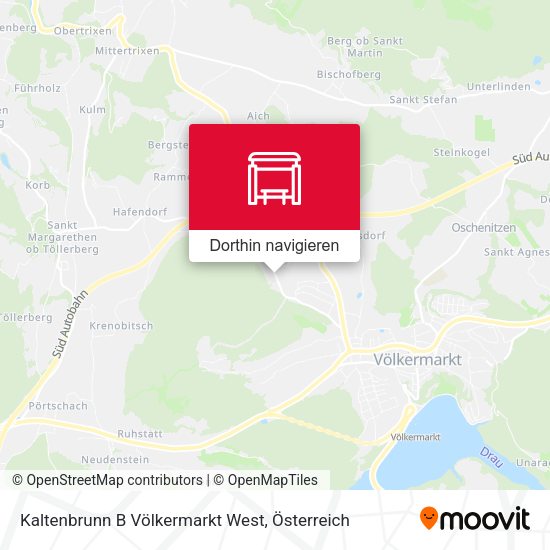 Kaltenbrunn B Völkermarkt West Karte
