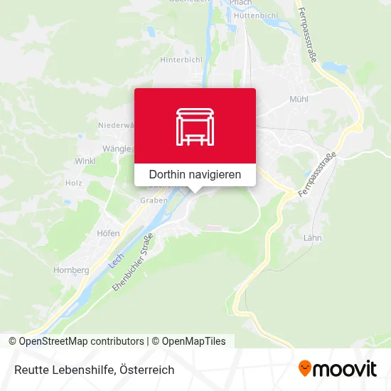 Reutte Lebenshilfe Karte