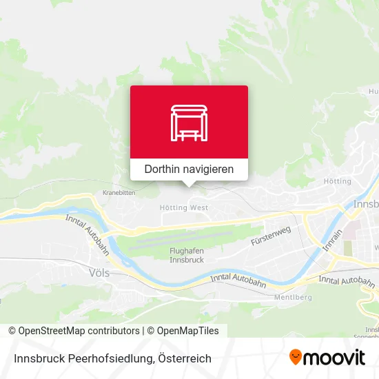 Innsbruck Peerhofsiedlung Karte