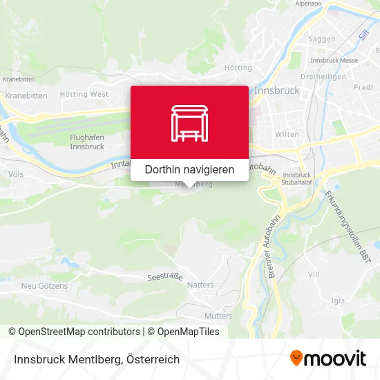 Innsbruck Mentlberg Karte