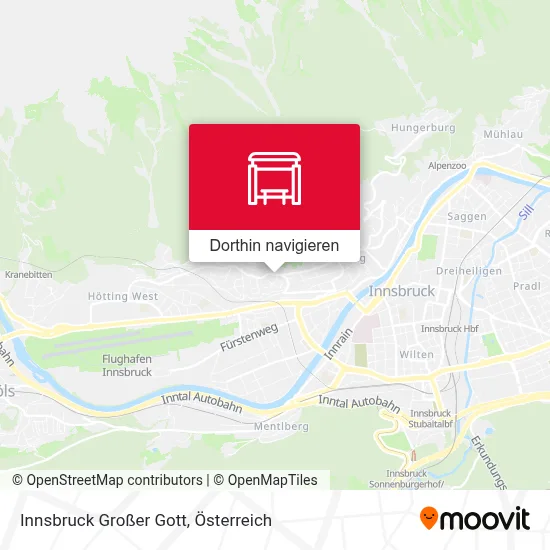 Innsbruck Großer Gott Karte