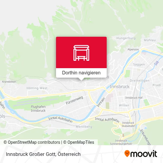 Innsbruck Großer Gott Karte