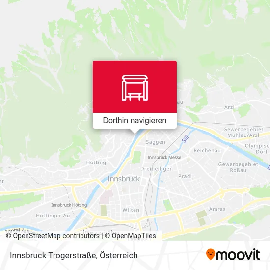 Innsbruck Trogerstraße Karte