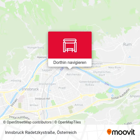 Innsbruck Radetzkystraße Karte