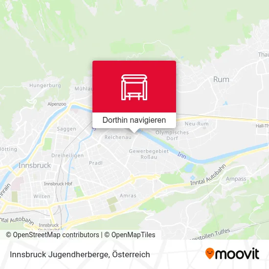 Innsbruck Jugendherberge Karte