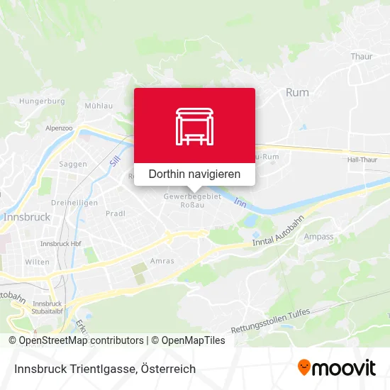 Innsbruck Trientlgasse Karte