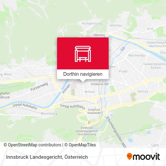 Innsbruck Landesgericht Karte