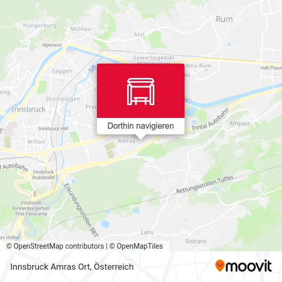 Innsbruck Amras Ort Karte