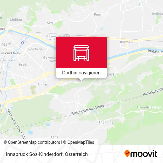 Innsbruck Sos-Kinderdorf Karte