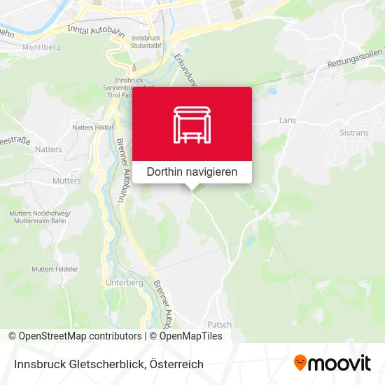 Innsbruck Gletscherblick Karte