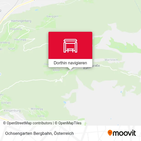 Ochsengarten Bergbahn Karte