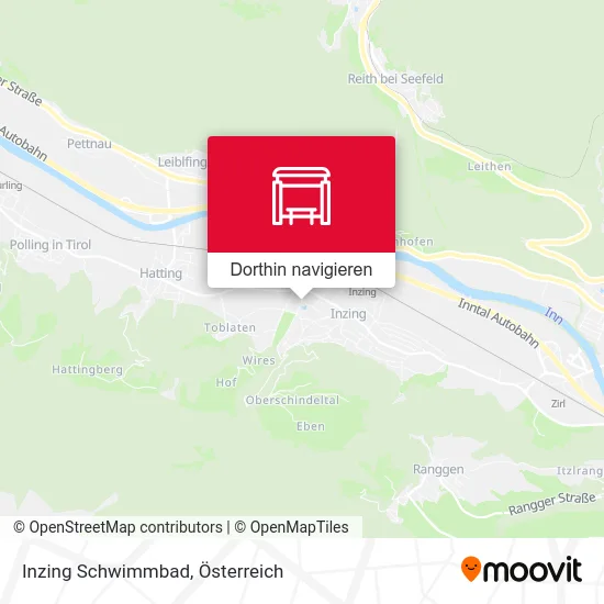 Inzing Schwimmbad Karte
