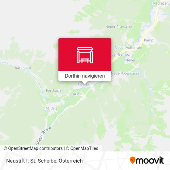 Neustift I. St. Scheibe Karte