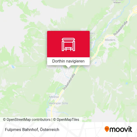 Fulpmes Bahnhof Karte