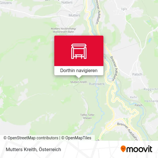 Mutters Kreith Karte