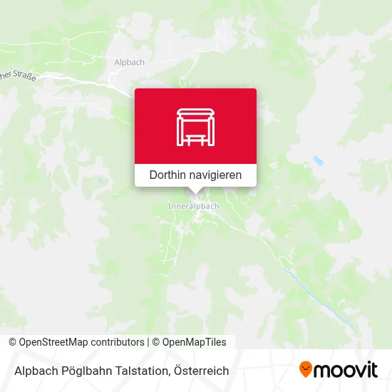 Alpbach Pöglbahn Talstation Karte