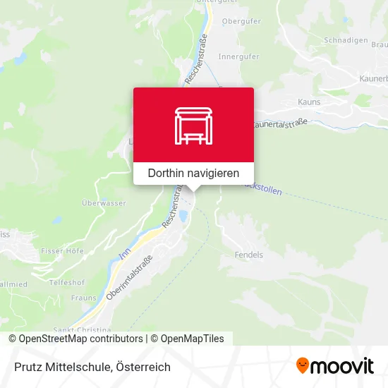 Prutz Mittelschule Karte