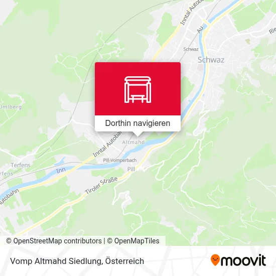 Vomp Altmahd Siedlung Karte