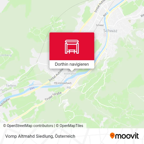 Vomp Altmahd Siedlung Karte