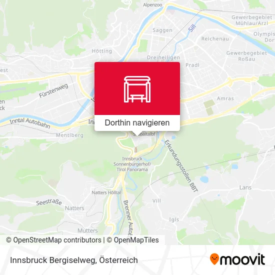Innsbruck Bergiselweg Karte