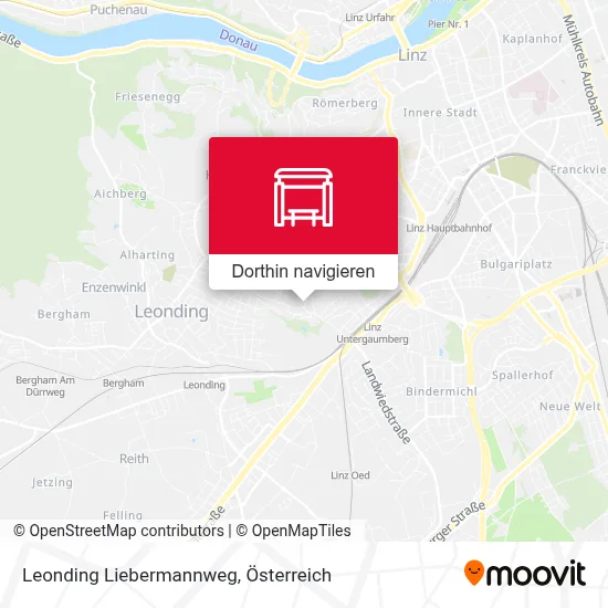 Leonding Liebermannweg Karte