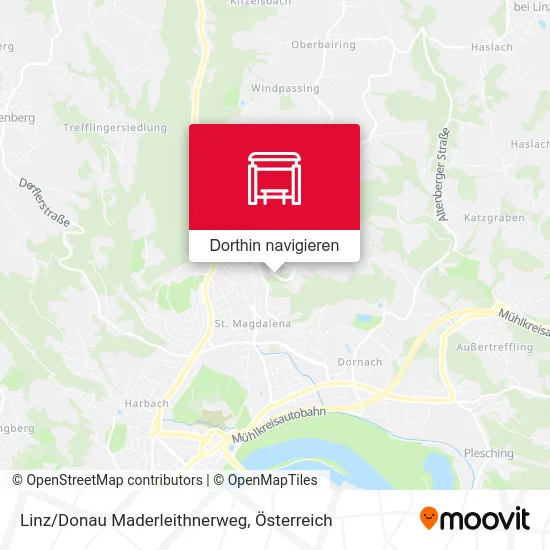 Linz/Donau Maderleithnerweg Karte