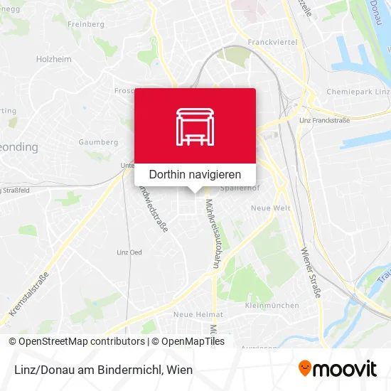 Linz/Donau am Bindermichl Karte