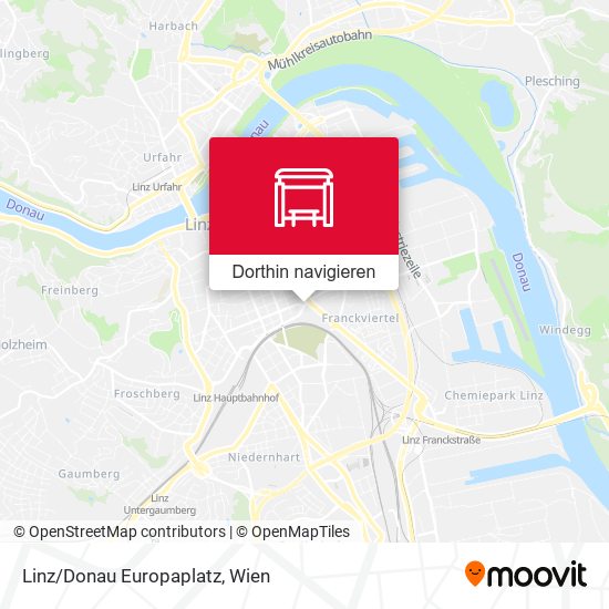 Linz/Donau Europaplatz Karte