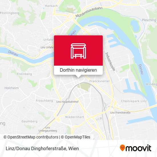 Linz/Donau Dinghoferstraße Karte