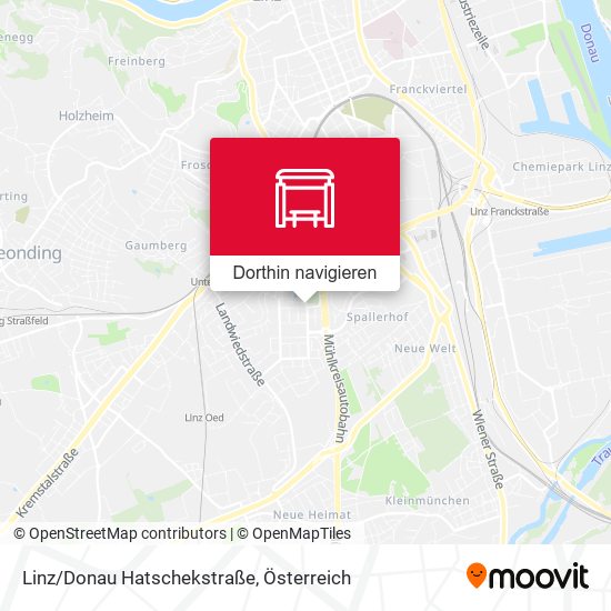 Linz/Donau Hatschekstraße Karte