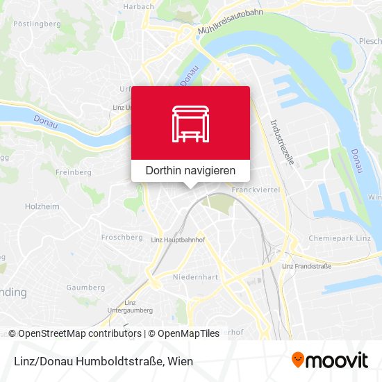 Linz/Donau Humboldtstraße Karte