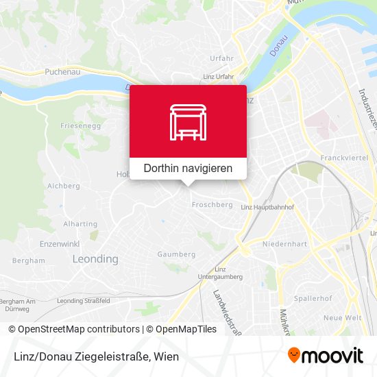 Linz/Donau Ziegeleistraße Karte