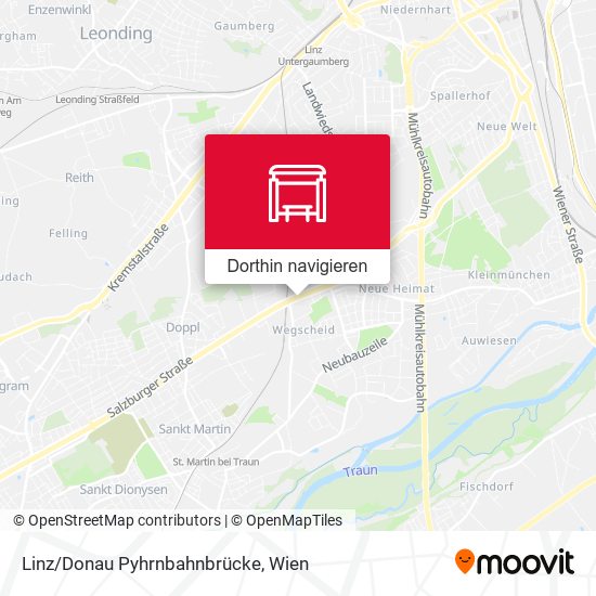 Linz/Donau Pyhrnbahnbrücke Karte