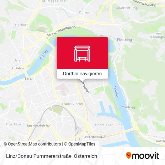 Linz/Donau Pummererstraße Karte