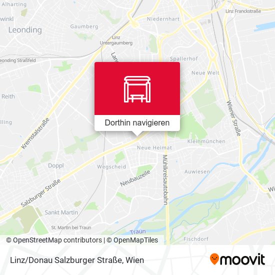 Linz/Donau Salzburger Straße Karte