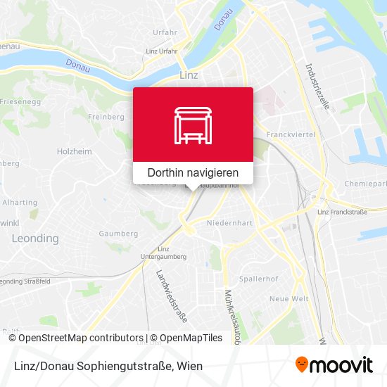 Linz/Donau Sophiengutstraße Karte