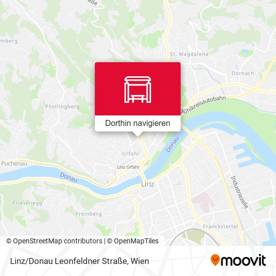 Linz/Donau Leonfeldner Straße Karte